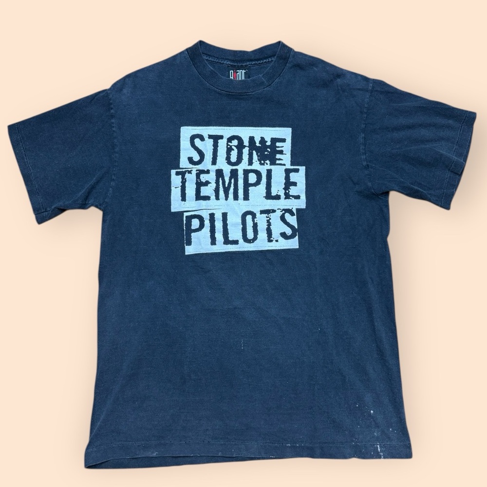 Vintage 1990s Stone Temple Pilots T Shirt Men’s Large Black Vtg Distressed 90s